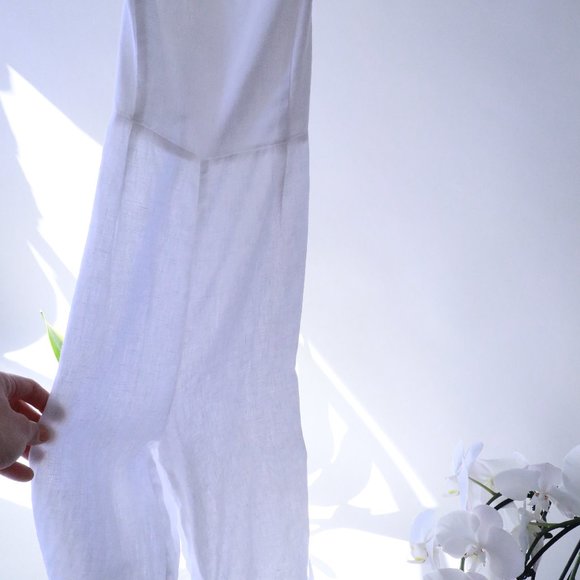 Flowy Linen Jumpsuit - Picture 1 of 6